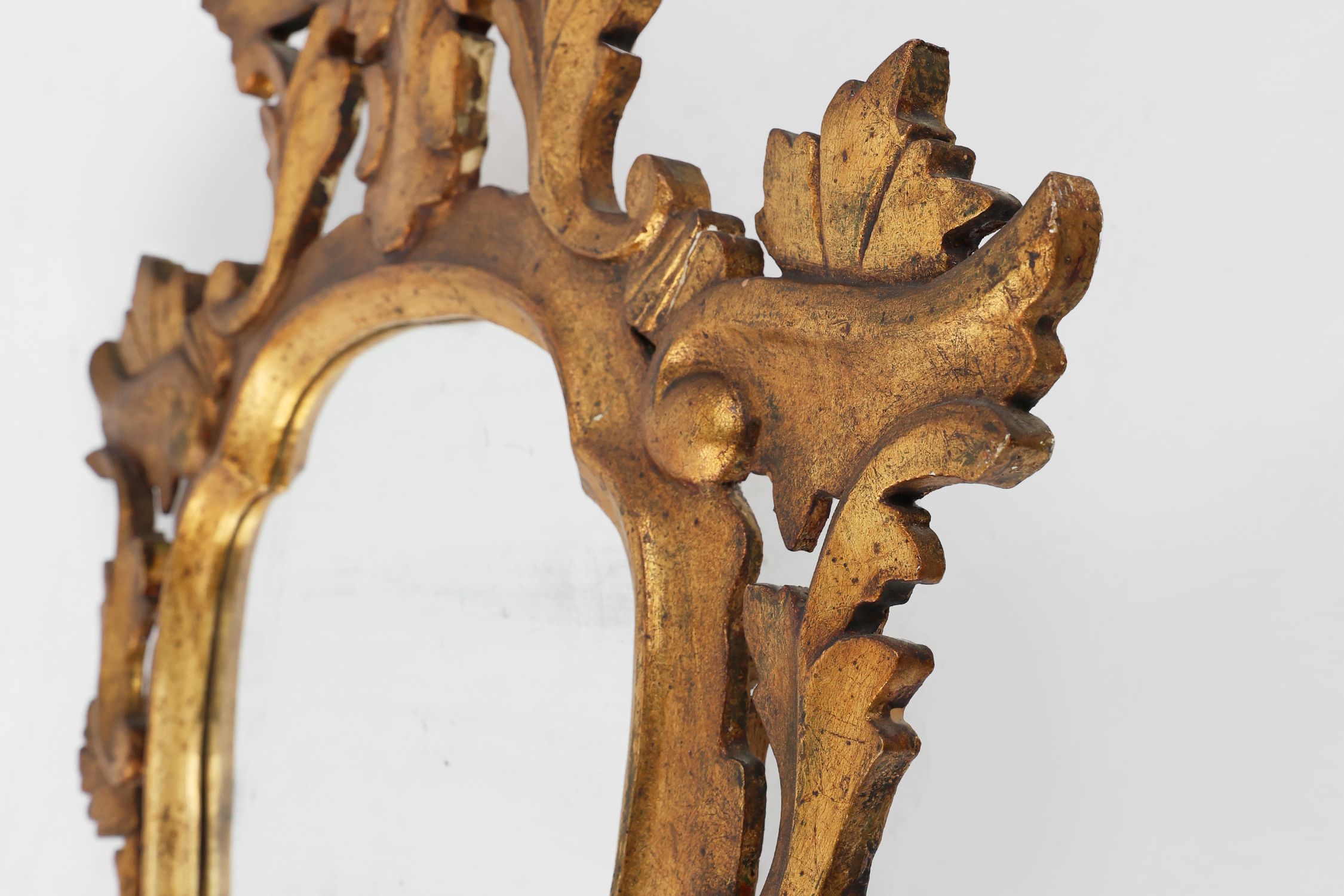 Pair of two Venetian Rococo giltwood mirrors, ca. 1850 Italythumbnail